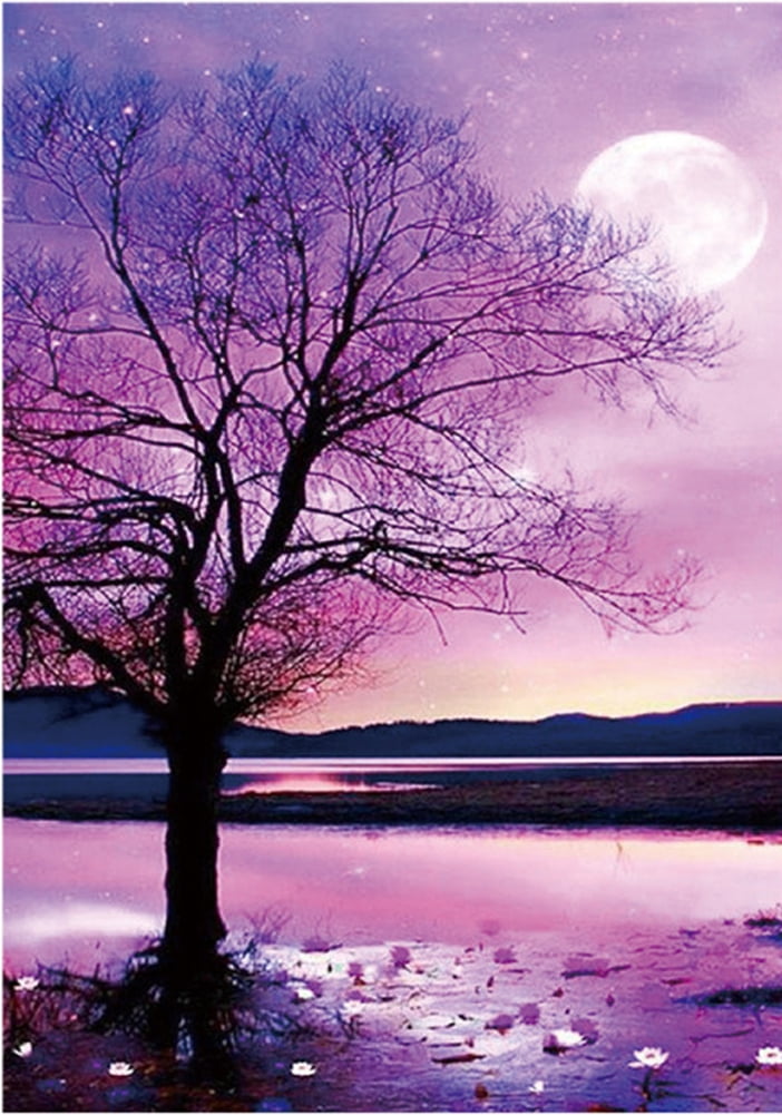 1pc Of Crystal-Shaped * Depicting A Lavender * A 5D Diamond Painting Kit With Artificial Gems For Home Wall Decoration