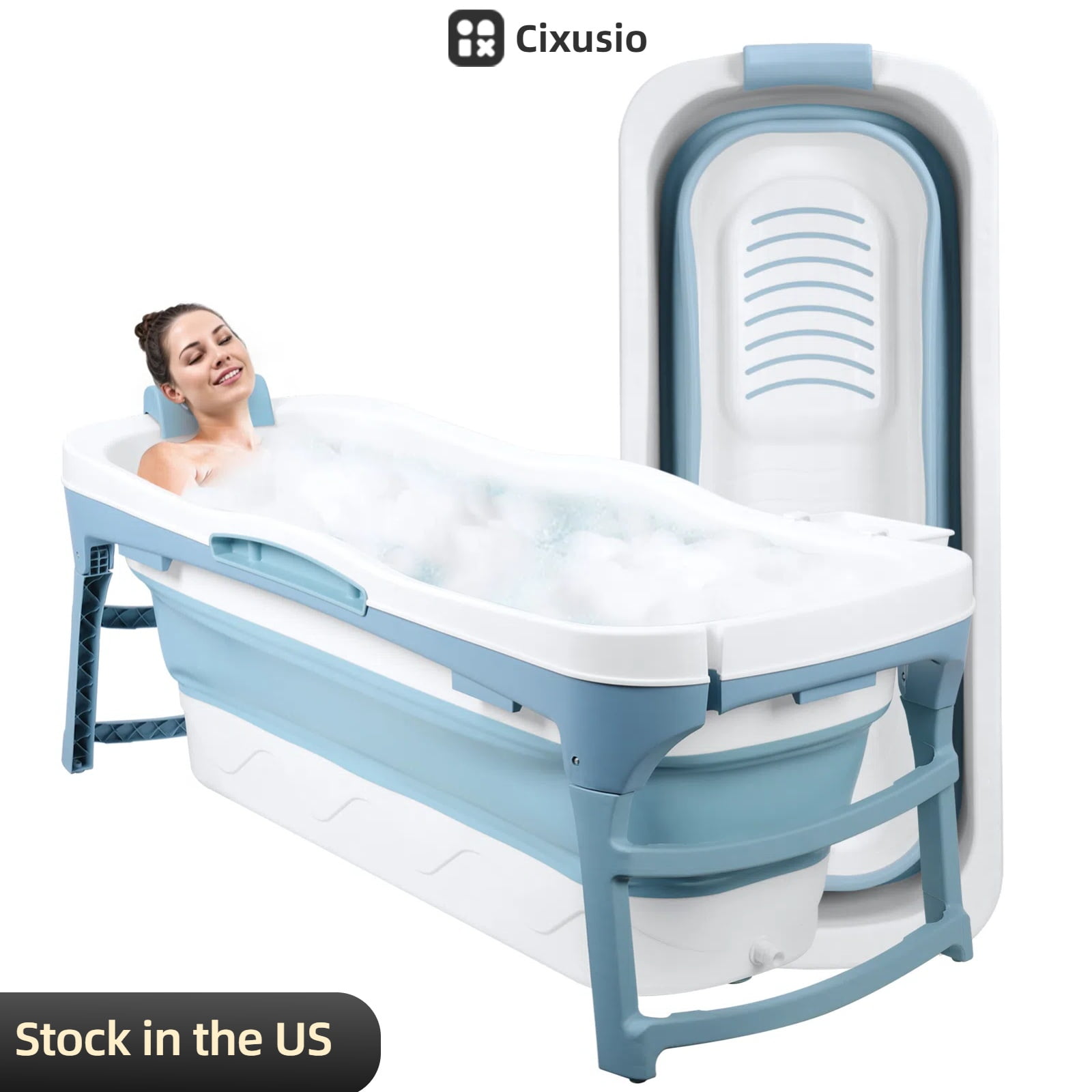 Athlete Recovery Cold Plunge XL 139 Gal Cold Plunge Tub - Portable Foldable Ice Bath For Recovery, With Lid, For Home & Gym 139 Gallon Ice Bath