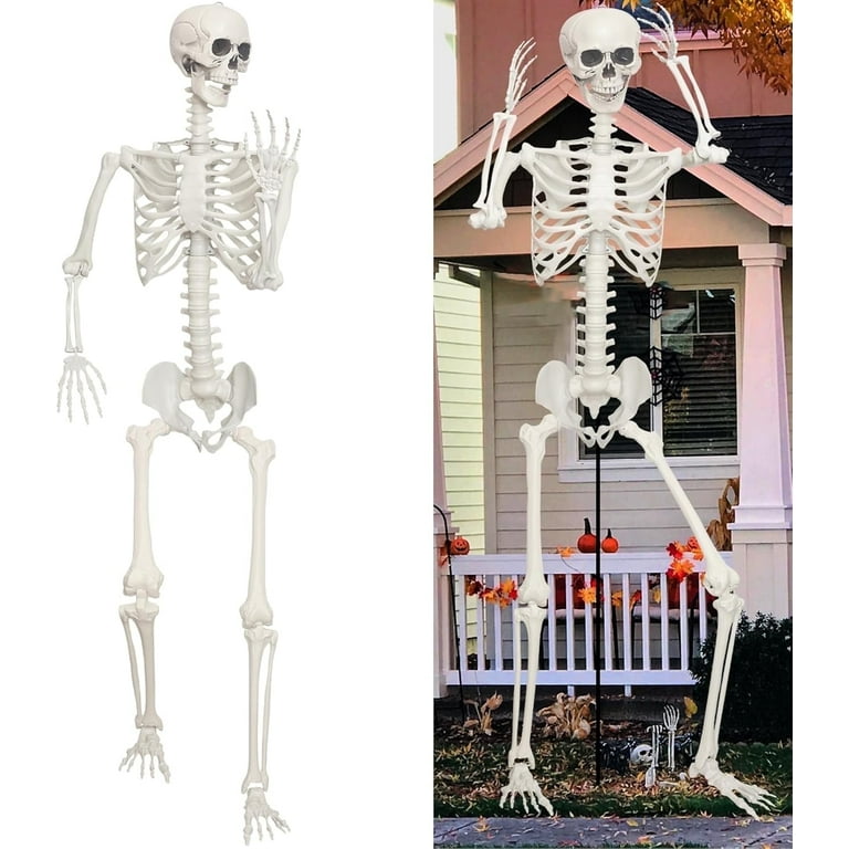 Cixusio 7.9ft/240cm Halloween Giant Skeleton Poseable Large