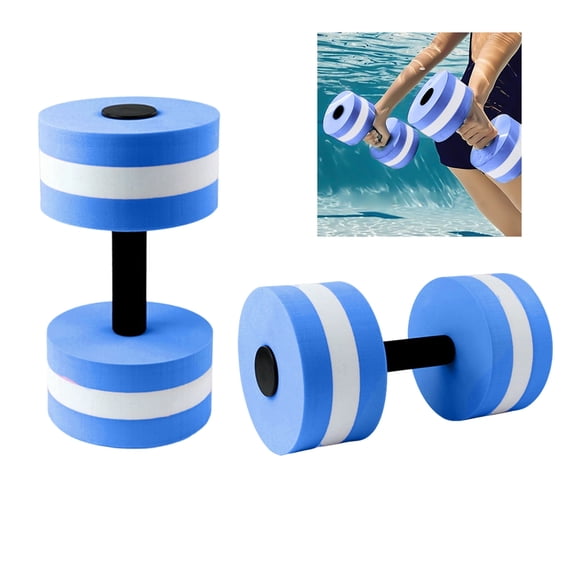 Cixusio Lightweight Water Exercise Dumbells, Water Sports Dumbbells, Water Weight Workout Aerobics Floating Dumbbells for Fitness Barbell Swimming Pool 1PC