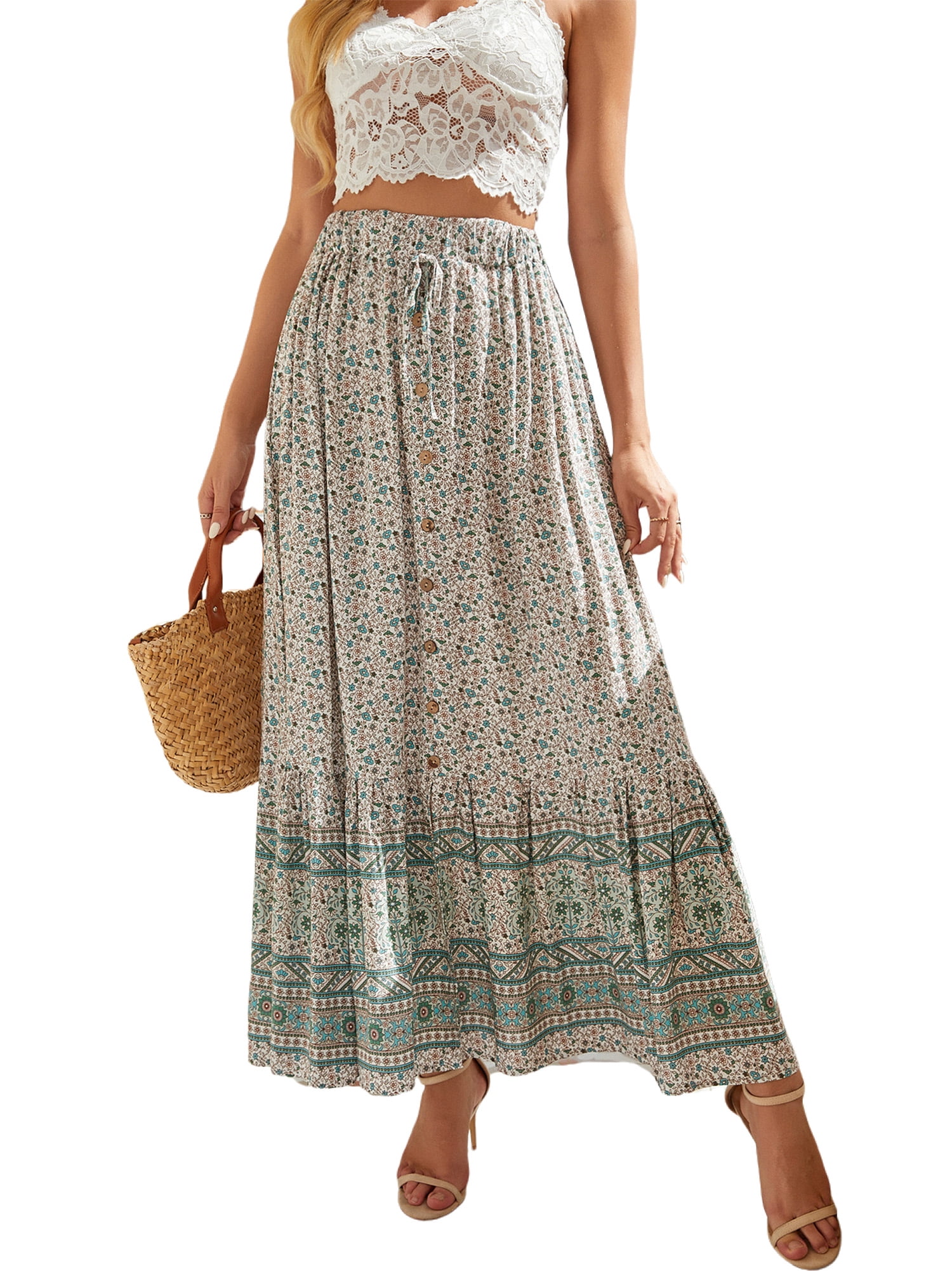 Oversized Maxi Skirt, High Waisted Midi Skirt, Loose Skirt, Asymmetric Skirt with Tie Belt