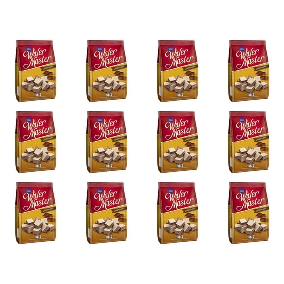 Cizmeci Time Wafer Master Cubes Chocolate Cream Wafer Bites 7.05 oz (200g), Pack of 12