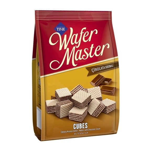 Cizmeci Time Wafer Master Cubes Chocolate Cream Wafer Bites 7.05 oz (200g)