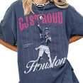 Cj Stroud Graphic TShirt, Unisex Navy & Red Game Day Apparel, Cj