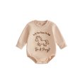 thumbnail image 1 of Cjfdfy Newboorn Baby Boy Girl Sweatshirt Romper Is It Too Soon To Ask For A Pony Print Long Sleeve Bodysuit Infant Cute Western Animal Fall Winter Clothes 0-18M, 1 of 9