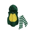 thumbnail image 1 of Cjfdfy Newborn Baby Boy Girl Halloween Animal Costume Infant Baby Fox Puppy Dog Frog Poached Egg Costume Fall Winter Sleeveless Hooded Zipper Romper Leg Warmers Set Toddler Halloween Cosplay Outfits, 1 of 9