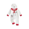 thumbnail image 1 of Cjfdfy Newborn Baby Boy Girl Halloween Costume Outfit Chef Long Sleeve Romper And Hat Set Halloween Cosplay Outfit Cute My First Halloween Costume Fall Winter Outfit, 1 of 9