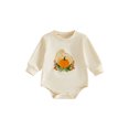 thumbnail image 1 of Cjfdfy Newborn Baby Boy Girl Thanksgiving Fall Outfit Baby's 1St Thanksgiving Fall Winter Outfit Pumpkin Harvest Embroidery Long Sleeve Romper 0-18M, 1 of 9