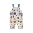 thumbnail image 1 of Cjfdfy Newborn Baby Boy Girls Birthday Overalls Animal Party Print One Birthday Embroidery Short Jumpsuit Cake Smash Outfit Infant Cute My First Birthday Fall Winter Outfit 6-18M, 1 of 9