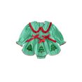 thumbnail image 1 of Cjfdfy Newborn Baby Girls Christmas Romper Gingham Long Sleeve Doll Collar Bubble Smocked Romper Dress Infant Cute My First Christmas Fall Winter Outfits 0-18M ﻿, 1 of 9