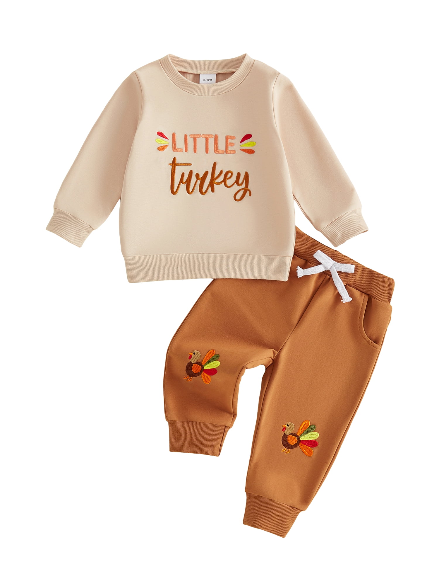 Cjfdfy Toddler Baby Boy Thanksgiving Outfit Little Turkey Homemade ...