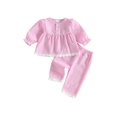 thumbnail image 1 of Cjfdfy Toddler Baby Girl Plaid Fall Outfits Lace Trim Long Sleeve Button Plaid Tops Elastic Pants Sets Soft Double Gauze Outfit Little Baby Gingham Fall Winter Outfit 0-3Y, 1 of 9