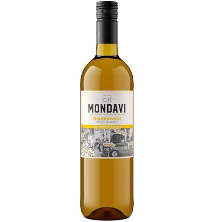 Ck Mondavi Chardonnay California White Wine, 750 ml Bottle, 13% ABV