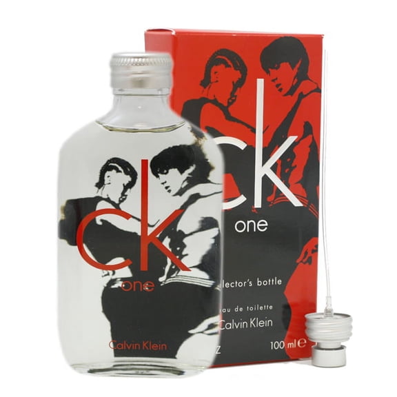 Ck One Eau De Toilette Spray 3.4 Oz / 100 Ml Collector's Bottle Red Box for Men