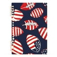 thumbnail image 1 of Ckdifva American Flag Football A5 Ring Binder Notebook Journey Note Diary College Ruled Study 60 Pages, 1 of 8