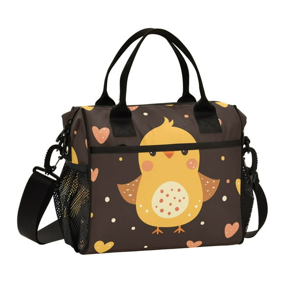 Ckdifva Baby Chick Cooler Bag Cooler Cooling Tote Lunch Bag Lunch Box Front Pocket with Shoulder Strap