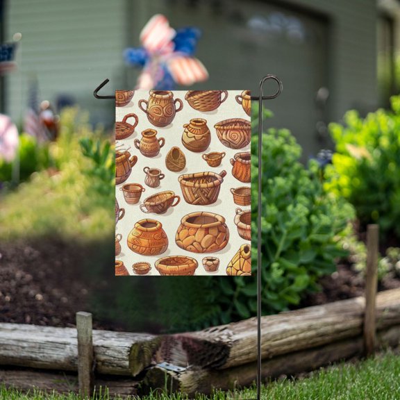 Ckdifva Baskets Garden Flag 12 x 18 Inch Vertical Double Sided for Yard Lawn Outdoor Outside