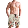 thumbnail image 1 of Ckdifva Boho Flowers Men's Board Shorts Swim Trunks Drawstring Summer Beach Golf Shorts Quick Dry with Pockets, 1 of 8