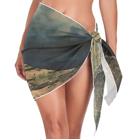 Ckdifva Bridge Beach Cover Up for Women Swimsuit Coverups Bikini Wrap Short Skirt