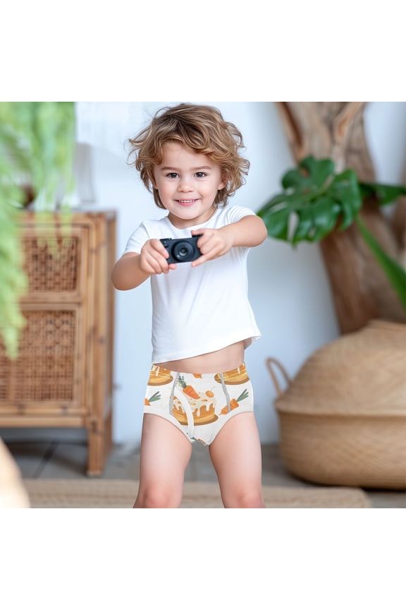 Carrots Cakes Boys Underwear Briefs Cotton Panties Active Stretch Briefs One Pack