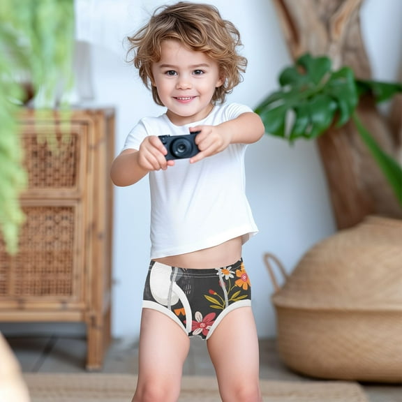 Ckdifva Cartoon Penguin Boys Underwear Briefs Cotton Panties Active Stretch Briefs One Pack