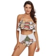thumbnail image 1 of Ckdifva Cats and Christmas Tree Womens High Waisted Bikini Set Two Piece Swimsuit Bathing Suits, 1 of 5