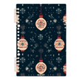thumbnail image 1 of Ckdifva Christmas Balls A5 Ring Binder Notebook Journey Note Diary College Ruled Study 60 Pages, 1 of 8