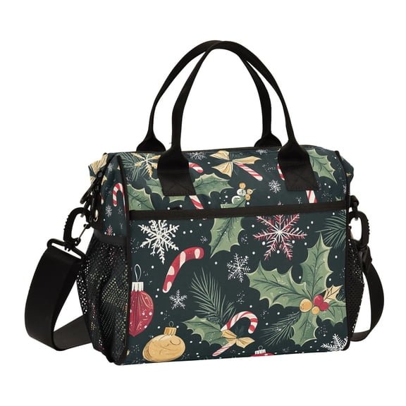 Ckdifva Christmas Decorations Cooler Bag Cooler Cooling Tote Lunch Bag Lunch Box Front Pocket with Shoulder Strap