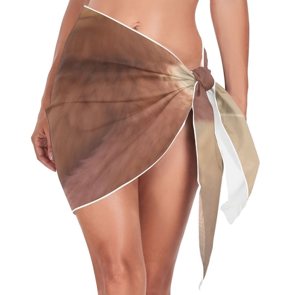 Ckdifva Cute Bears Beach Cover Up for Women Swimsuit Coverups Bikini Wrap Short Skirt