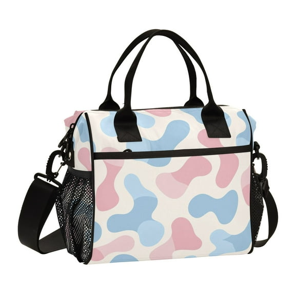 Ckdifva Cute Patterns Cooler Bag Cooler Cooling Tote Lunch Bag Lunch Box Front Pocket with Shoulder Strap