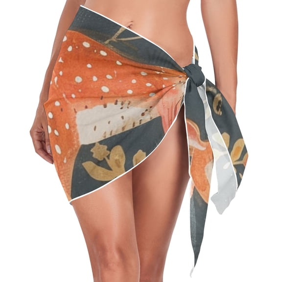 Ckdifva Deers Beach Cover Up for Women Swimsuit Coverups Bikini Wrap Short Skirt