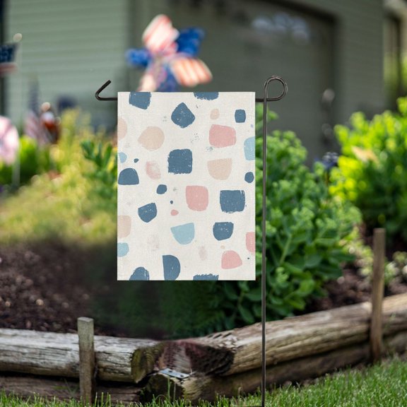 Ckdifva Digital Cubes Garden Flag 12 x 18 Inch Vertical Double Sided for Yard Lawn Outdoor Outside