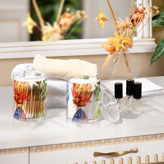 Ckdifva Dragon Eggs Storage Jar with Lid Acrylic Organization Storage Containers Set of 2