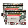 thumbnail image 1 of Ckdifva Easter Rabbit Pencil Pouch 3 Ring Zipper Pencil Case Binder Pockets Clear Top Cosmetic Bag 2 Pack, 1 of 6