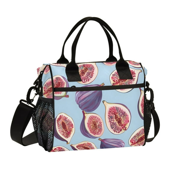 Ckdifva Figs Cooler Bag Cooler Cooling Tote Lunch Bag Lunch Box Front Pocket with Shoulder Strap