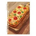 thumbnail image 1 of Ckdifva Flatbread A5 Ring Binder Notebook Journey Note Diary College Ruled Study 60 Pages, 1 of 8