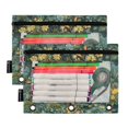thumbnail image 1 of Ckdifva Forest Pencil Pouch 3 Ring Zipper Pencil Case Binder Pockets Clear Top Cosmetic Bag 2 Pack, 1 of 6
