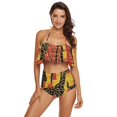 thumbnail image 1 of Ckdifva Giraffe Graffiti Colorful Womens High Waisted Bikini Set Two Piece Swimsuit Bathing Suits, 1 of 5