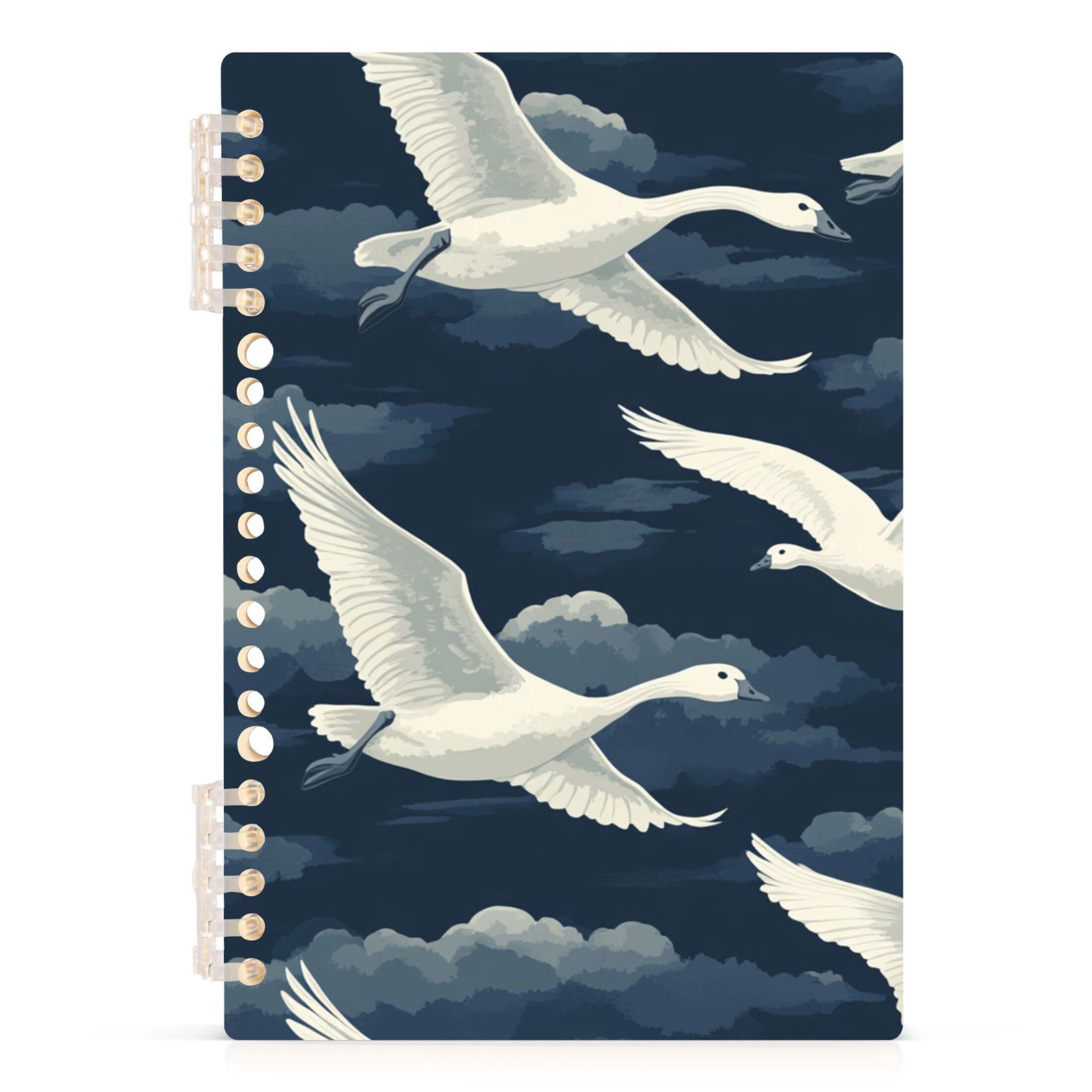 Notebook Goose Ckdifva Graceful Geese A5 Ring Binder Notebook Journey Note Diary ...