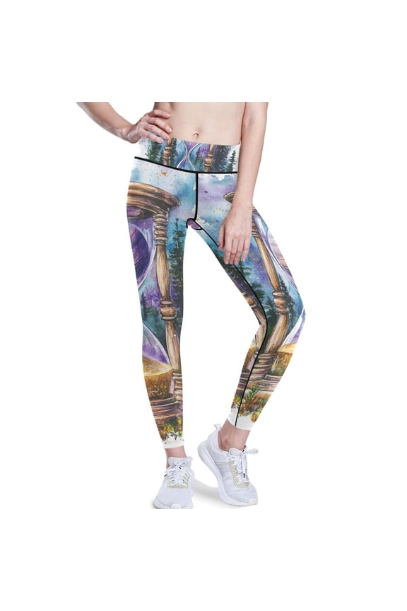 Hourglass Forest Yoga Pants with Pockets for Women Workout Athletic Yoga Leggings