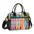 thumbnail image 1 of Ckdifva Houses Street Cooler Bag Cooler Cooling Tote Lunch Bag Lunch Box Front Pocket with Shoulder Strap, 1 of 6
