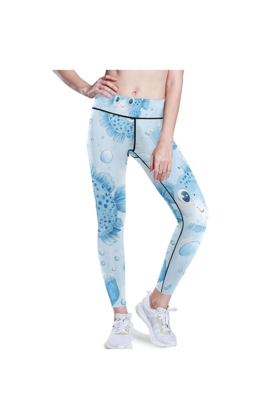 Ice Bubbles Puffers Yoga Pants with Pockets for Women Workout Athletic Yoga Leggings