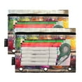 thumbnail image 1 of Ckdifva Jam Jars Pencil Pouch 3 Ring Zipper Pencil Case Binder Pockets Clear Top Cosmetic Bag 2 Pack, 1 of 6