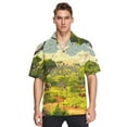 thumbnail image 1 of Ckdifva Jungle Animals Savanna Mens Button Down Short Sleeve Shirt Casual Shirts Beach Hawaiian Shirts, 1 of 8