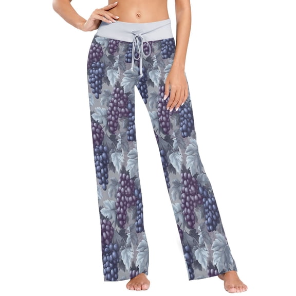 Ckdifva Many Grapes Womens Sleep Pajama Pants Waistband Lounge Sleepwear Pjs Sweatpants Yoga Pants