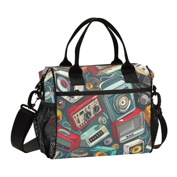 Ckdifva Many Radio Cooler Bag Cooler Cooling Tote Lunch Bag Lunch Box Front Pocket with Shoulder Strap