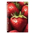 thumbnail image 1 of Ckdifva Many Strawberries A5 Ring Binder Notebook Journey Note Diary College Ruled Study 60 Pages, 1 of 8