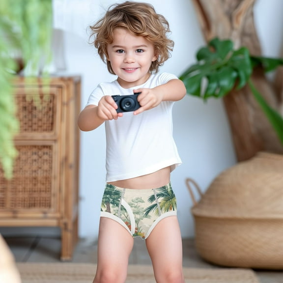 Ckdifva Many Trees Boys Underwear Briefs Cotton Panties Active Stretch Briefs One Pack