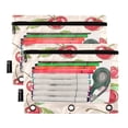 thumbnail image 1 of Ckdifva Pink Cherrys Pencil Pouch 3 Ring Zipper Pencil Case Binder Pockets Clear Top Cosmetic Bag 2 Pack, 1 of 6