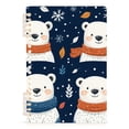 thumbnail image 1 of Ckdifva Polar Bears Snow A5 Ring Binder Notebook Journey Note Diary College Ruled Study 60 Pages, 1 of 8